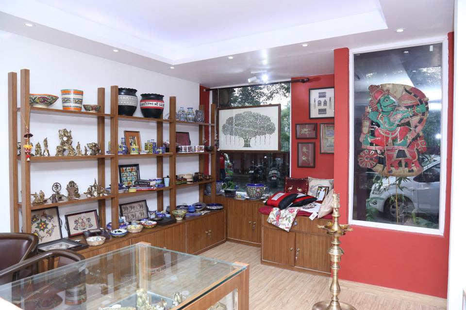 Interior of the Krishnayan flagship store